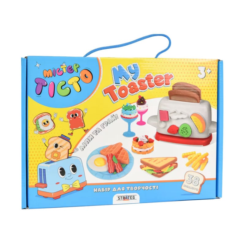 

Набір для творчості Strateg Містер тісто My Toaster, 28.5*20*8 см, від 3 років (41023)