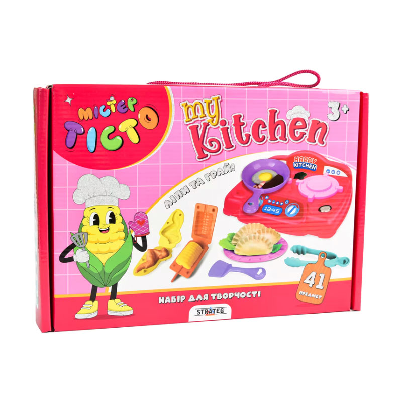

Набір для творчості Strateg Містер тісто My Kitchen, 28.5*20*8 см, від 3 років (41025)