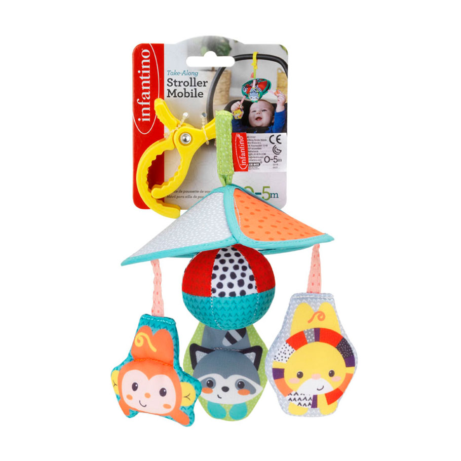 

Навісна іграшка Infantino Карусель, з прищепкою, 15*16*24 см, від народження (315107)