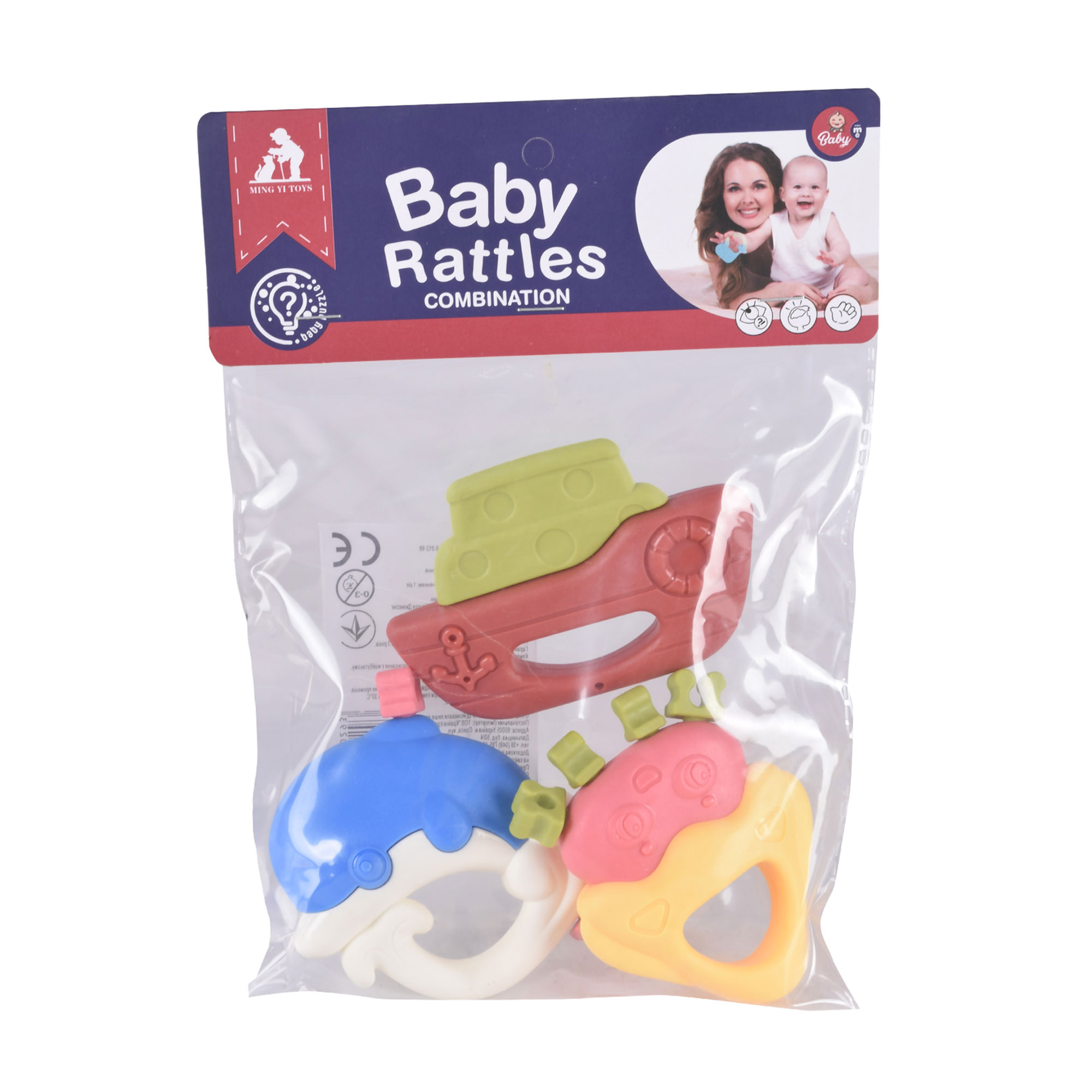 

Уцінка! Іграшка брязкальце Shantou Jinxing 18*25 см, в пакеті, 3 шт (MY037)