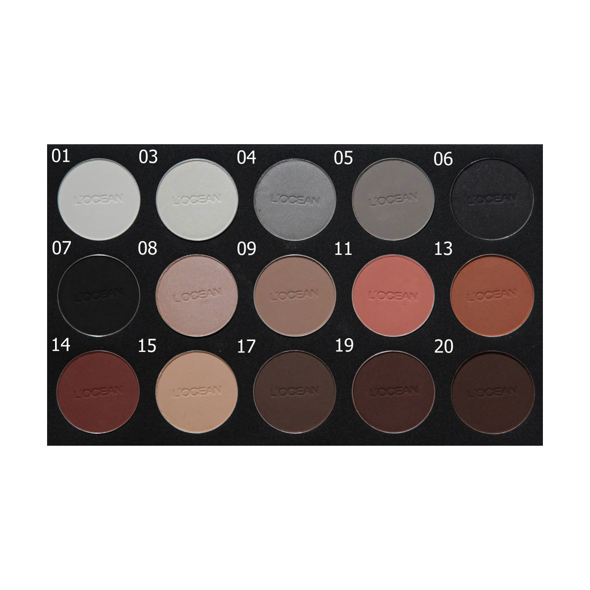 

Уцінка! Палітра тіней для повік L'OCEAN 1, 15*4 г