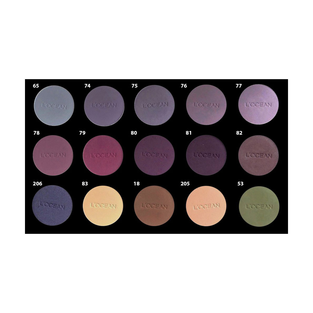 

Уцінка! Палітра тіней для повік L'OCEAN 4, 15*4 г