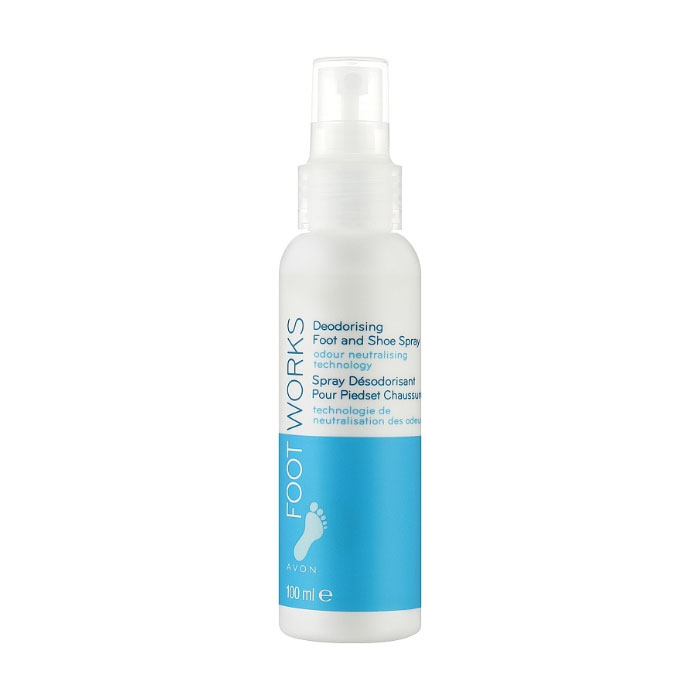 

Дезодорувальний спрей для нiг та взуття Avon Foot Works Deodorising Foot and Shoe Spray, 100 мл