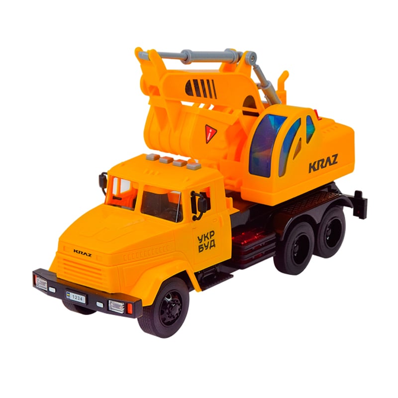 

Дитяча машинка Автопром Екскаватор, зі світлом та звуком, у коробці, від 3 років, 32.5*19*12 см (KR-2202-12A)