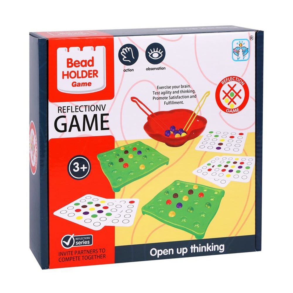 

Настільна гра Shantou Jinxing Reflection Game Затискай бусинки, у коробці, від 3 років, 22*7*21 см, 75 предметів (116)