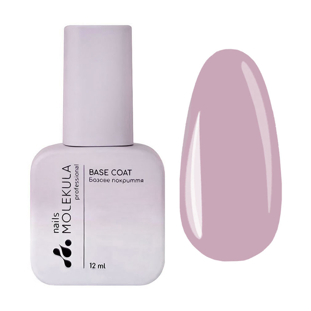

Камуфлювальна база для гель-лаку Nails Molekula Professional Nude Base Coat, Cover, 12 мл