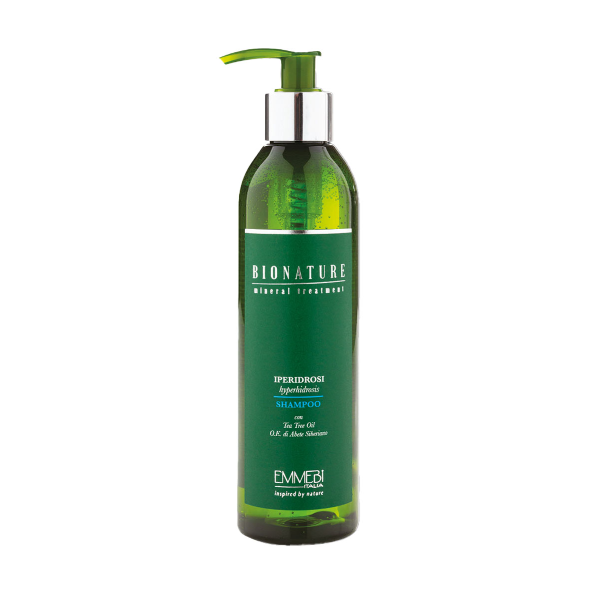 

Шампунь для волосся Emmebi Italia BioNature Mineral Treatment Hyperhidrosis Shampoo проти гіпергідрозу, 250 мл