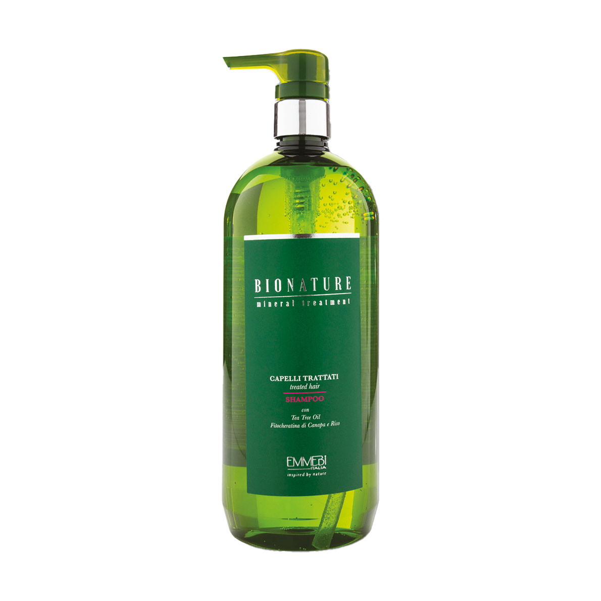 

Шампунь Emmebi Italia BioNature Mineral Treatment Treated Hair Shampoo для пошкодженого волосся, 1 л