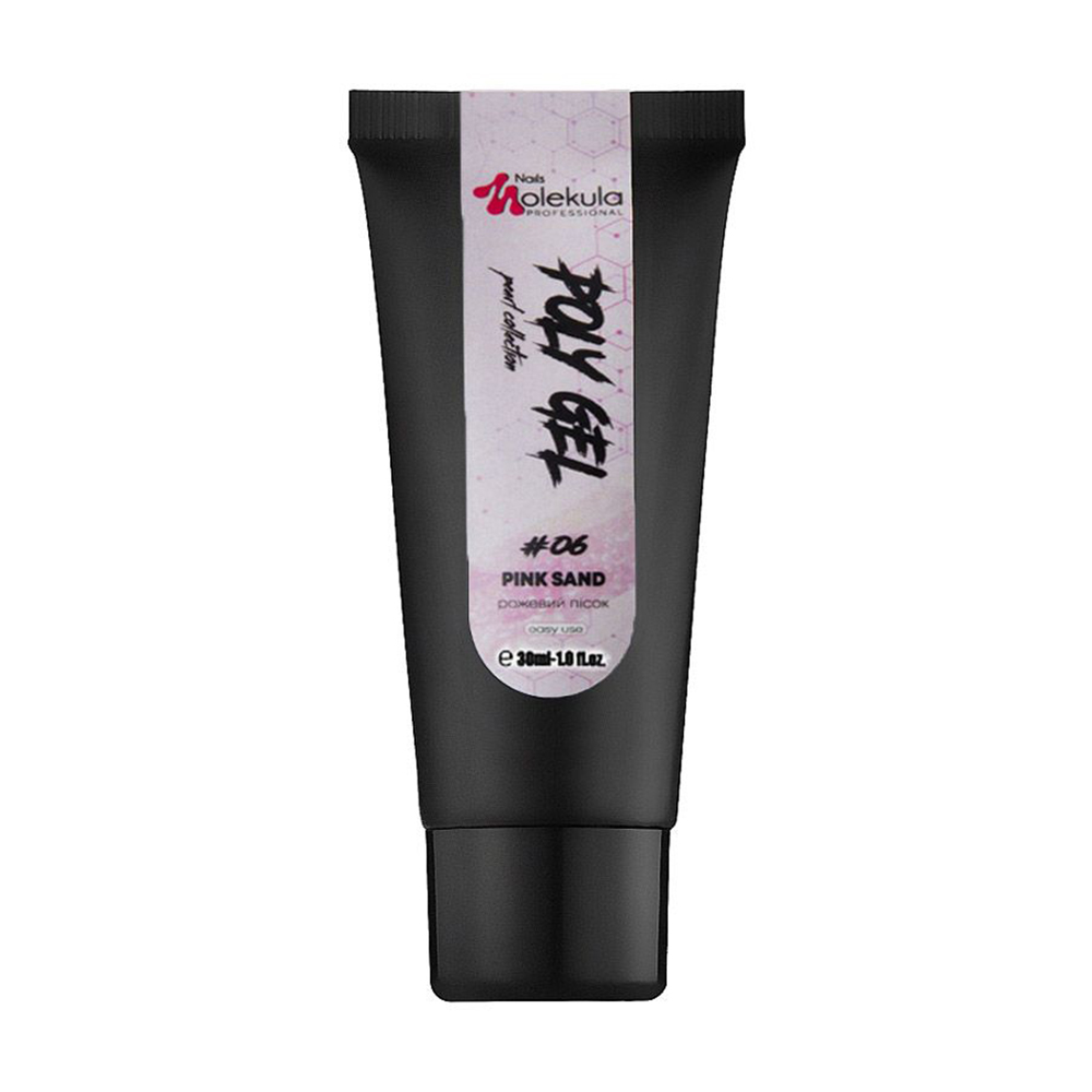 

Уцінка! Полігель для нігтів Nails Molekula Professional Poly Gel 06 Pink Sand, 30 мл