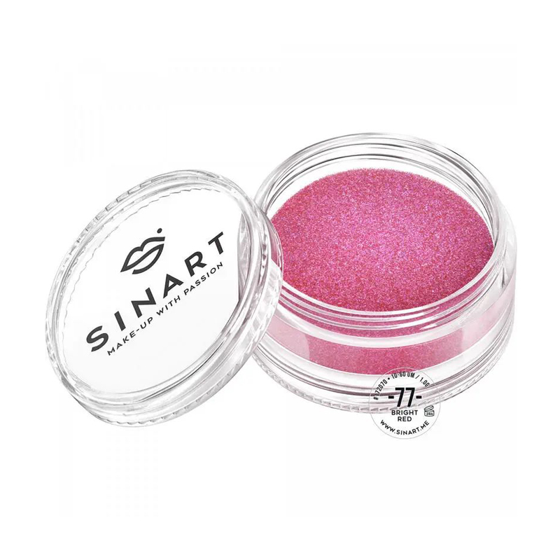 

Пігмент для повік Sinart Make-Up With Passion, 77 Brihgt Red, 1 г