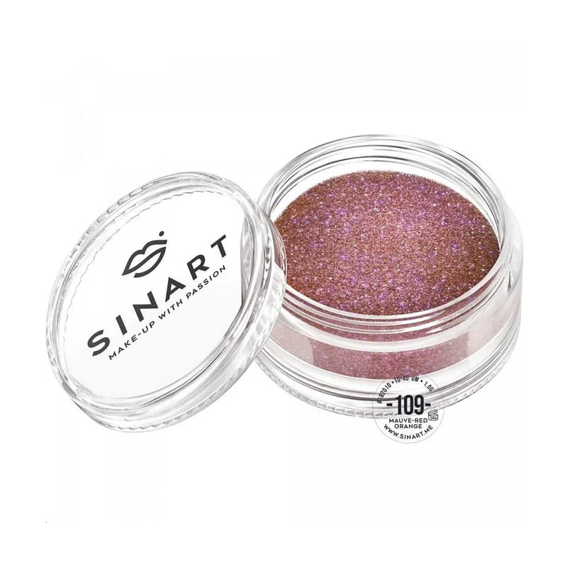 

Пігмент для повік Sinart Make-Up With Passion, 109 Mauve-Red Orange, 1 г