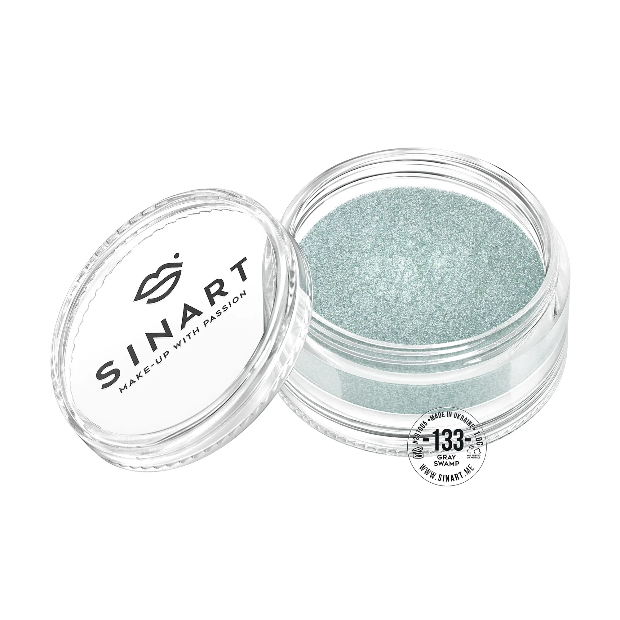 

Пігмент для повік Sinart Make-Up With Passion, 133 Gray Swamp, 1 г