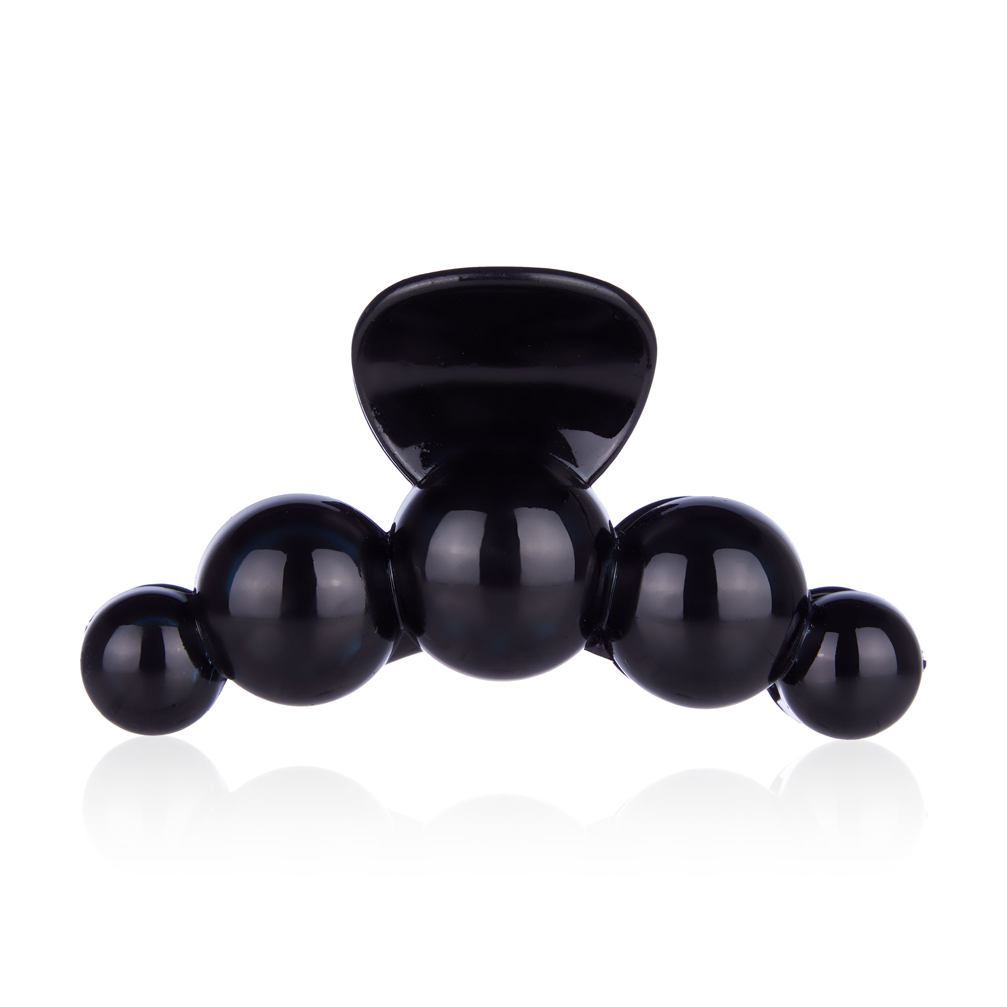 

Заколка-краб для волосся O-la-la чорна, 1 шт (23LE-47)