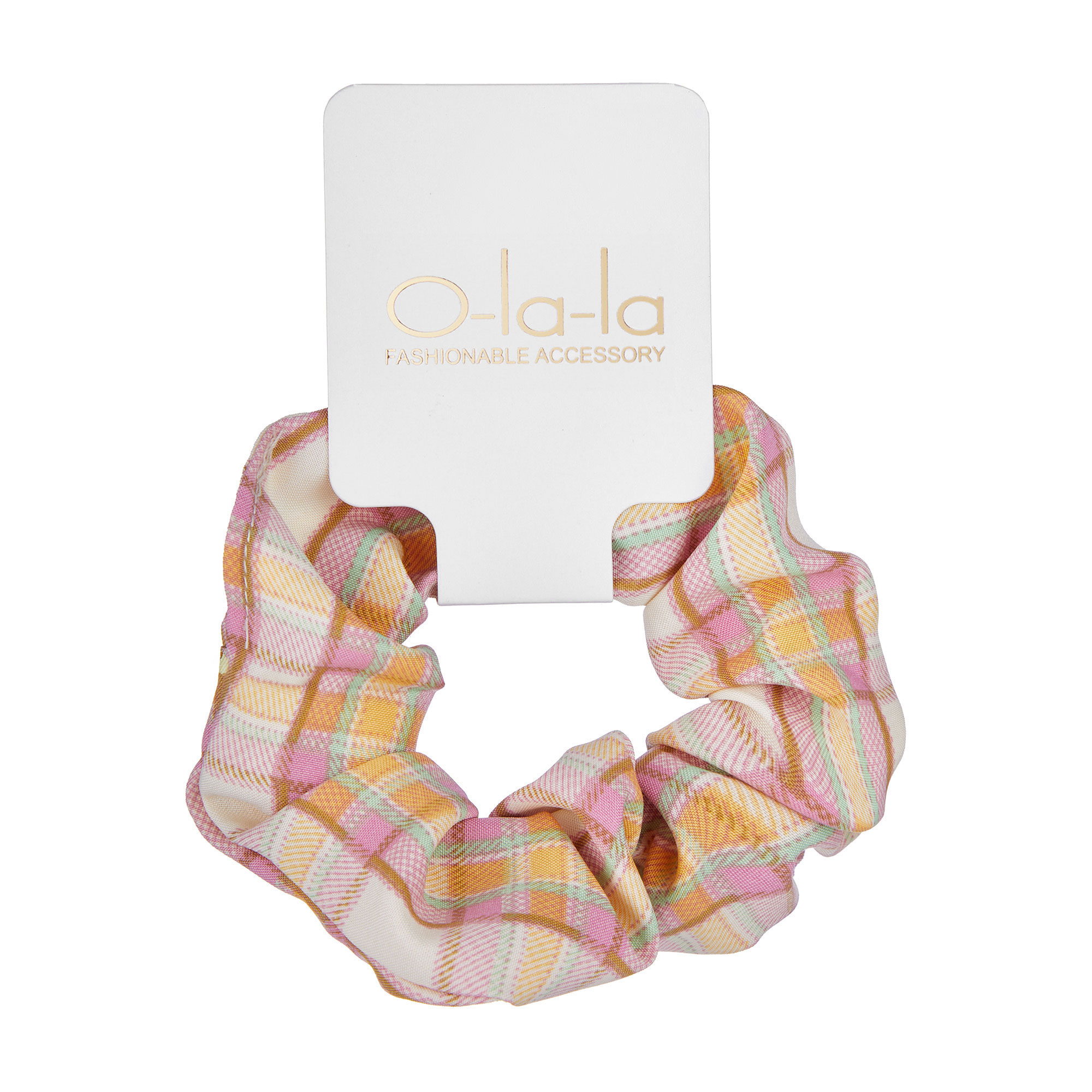 

Резинка для волосся O-la-la рожево-жовта, 1 шт (AL131)