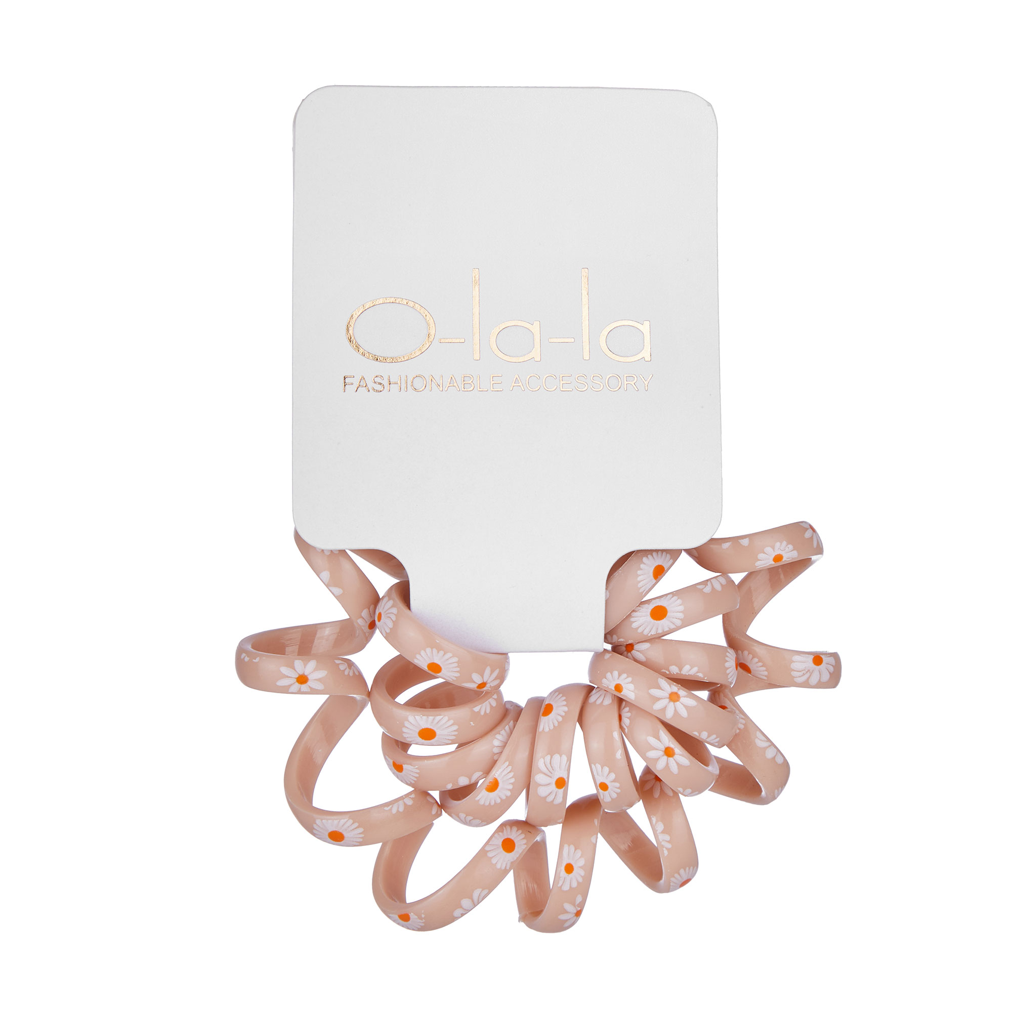 

Набір резинок для волосся O-la-la бежевий, 2 шт (23H220)