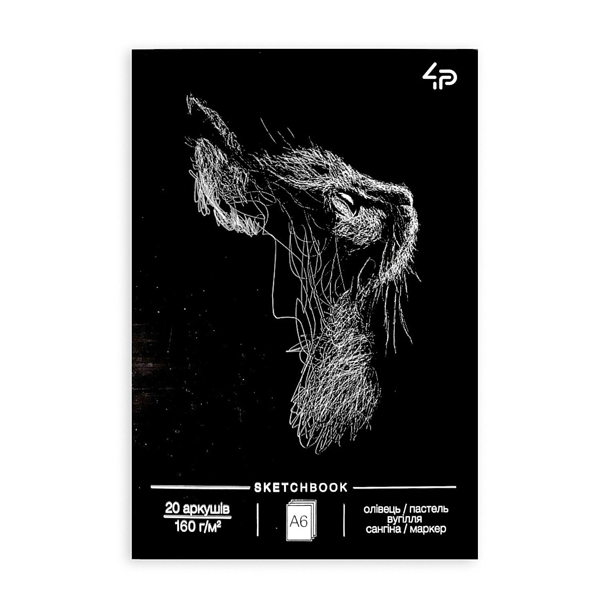 

Блокнот 4Profi Animals Sketchbook One A6, 20 аркушів, 10.5*14.8 см (76400)