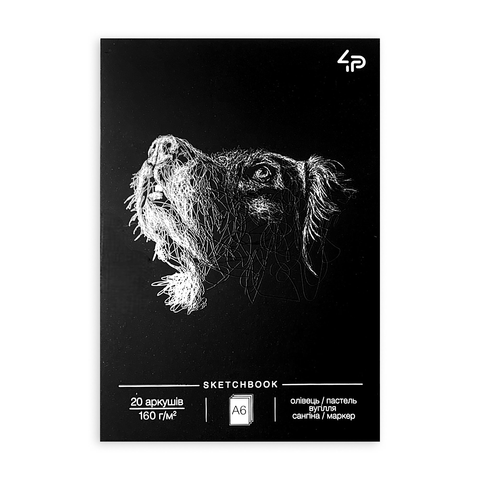 

Блокнот 4Profi Animals Sketchbook Two A6, 20 аркушів, 10.5*14.8 см (87034)