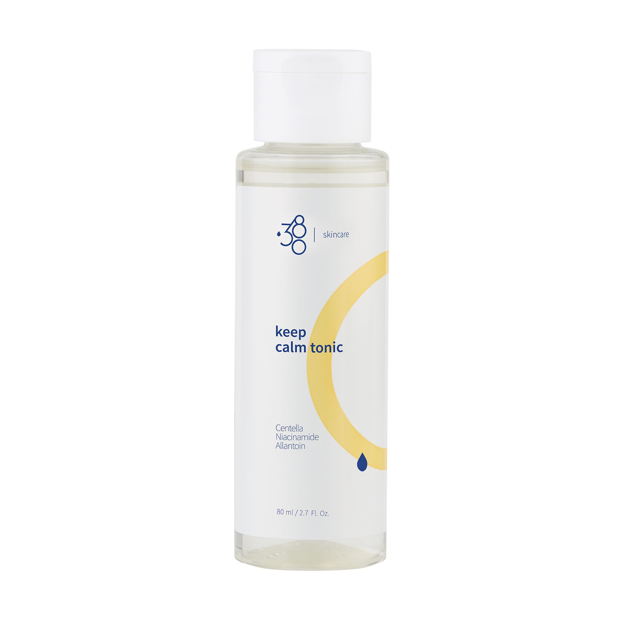 

Уцінка! Заспокійливий тонік для обличчя 380 Skincare Keep Calm Tonic з центелою, 80 мл
