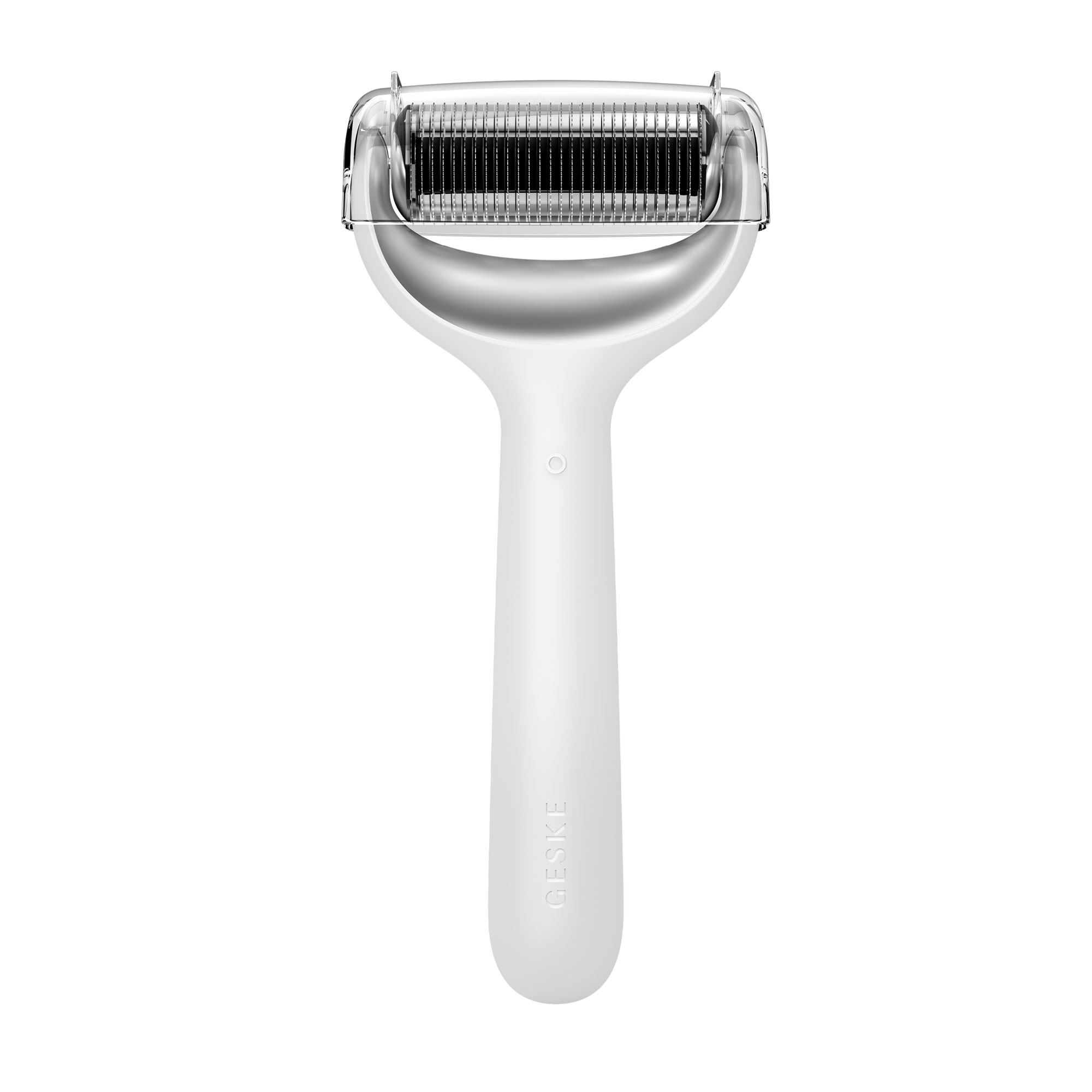 

Електронний ролик для обличчя та тіла з мікроголками Geske MicroNeedle Face & Body Roller 8 в 1 білий