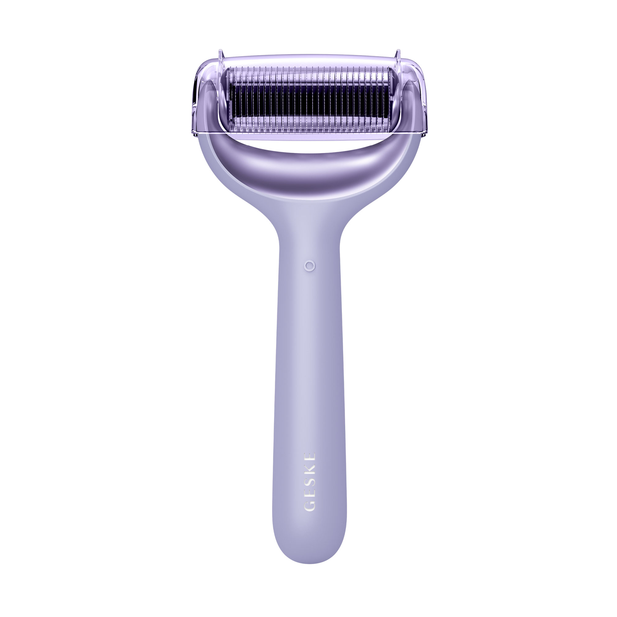 

Електронний ролик для обличчя та тіла з мікроголками Geske MicroNeedle Face & Body Roller 8 в 1 фіолетовий