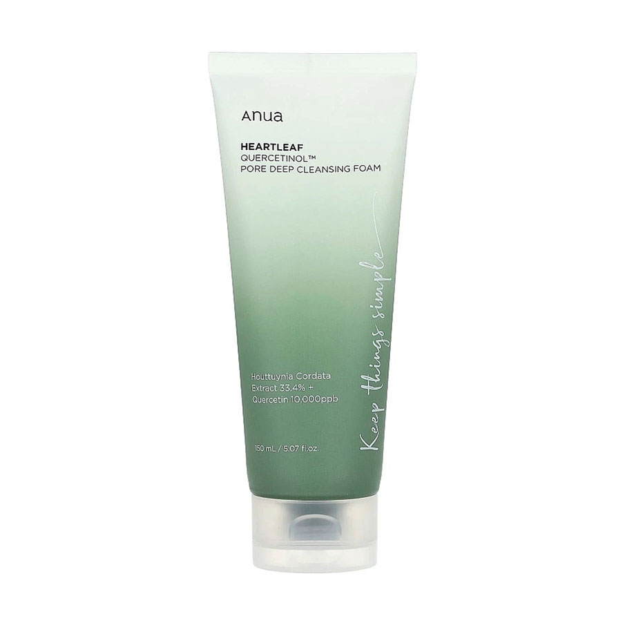 

Уцінка! Глибокоочищувальна пінка для обличчя Anua Heartleaf Quercetinol Pore Deep Cleansing Foam, 150 мл