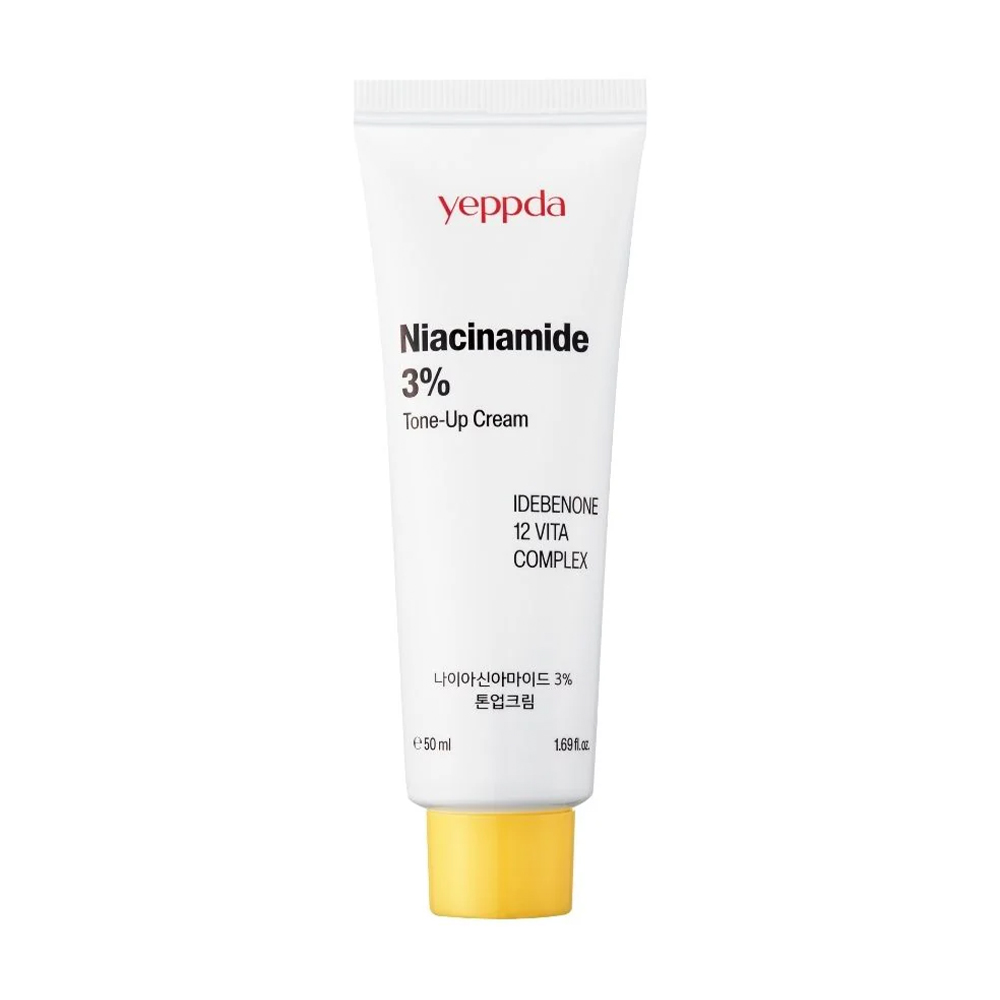 

Крем для обличчя yeppda Niacinamide 3% Tone-Up Cream вирівнює тон шкіри, 50 мл