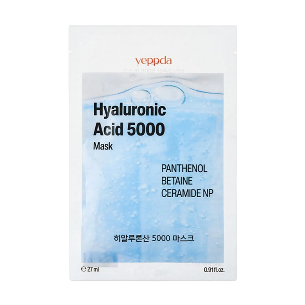 

Зволожувальна тканинна маска для обличчя yeppda Hyaluronic Acid 5000 Mask, 27 мл