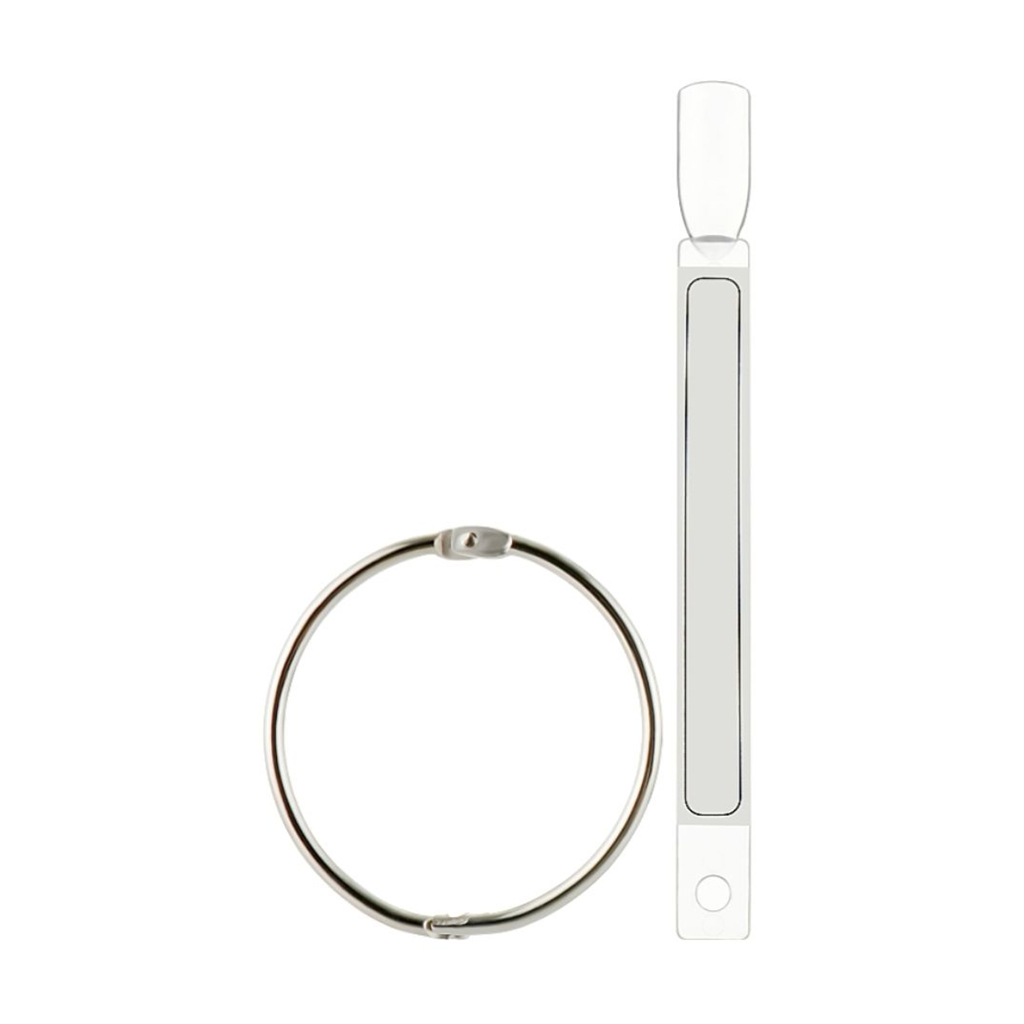 

Типси для гель-лаку Sticker Tips прозорi, квадрат, з білими наклейками, 50 шт