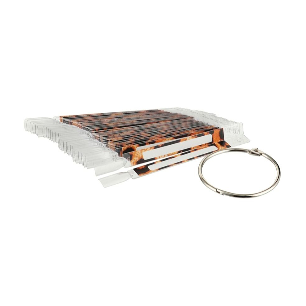 

Типси для гель-лаку Sticker Tips прозорi, квадрат, з леопардовими наклейками, 50 шт