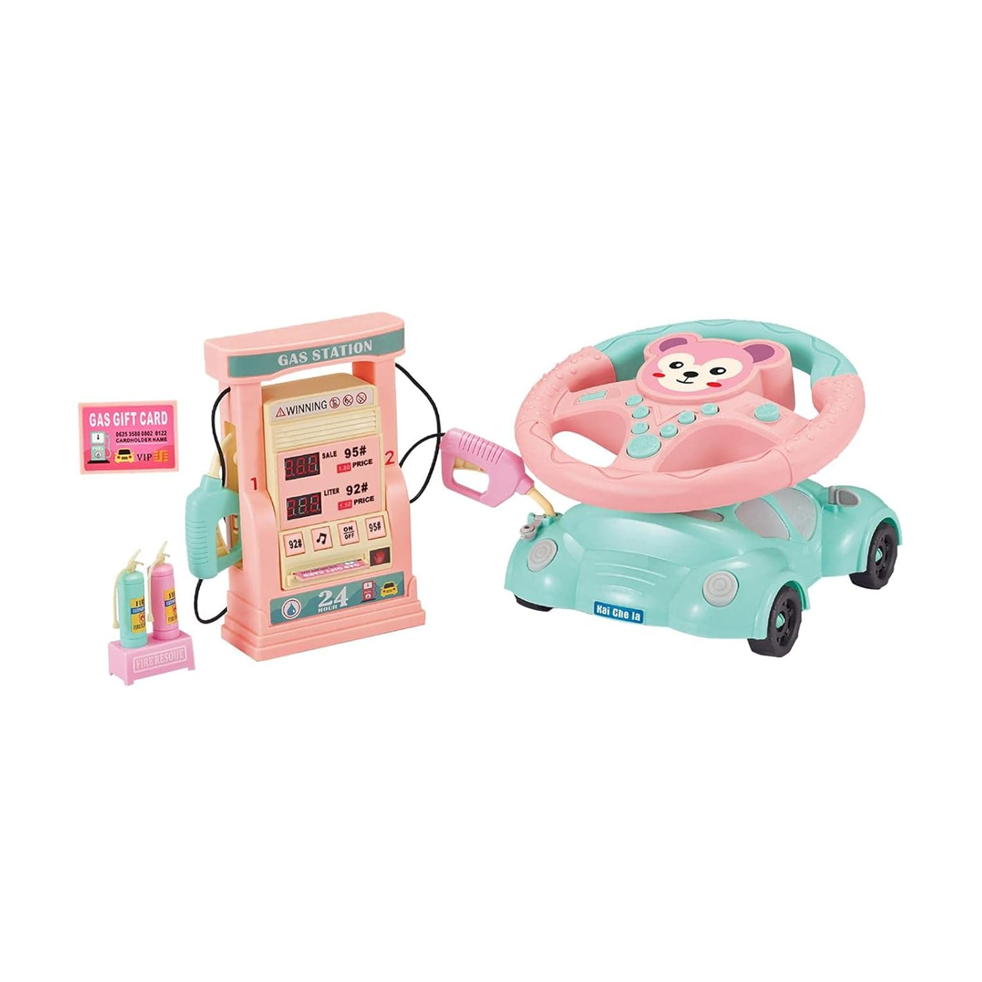 

Дитячий руль-авто Zhorya з заправкою та світлофором, 37.5*23.5*10.2 см, від 3 років, 5 деталей (ZY1600134)