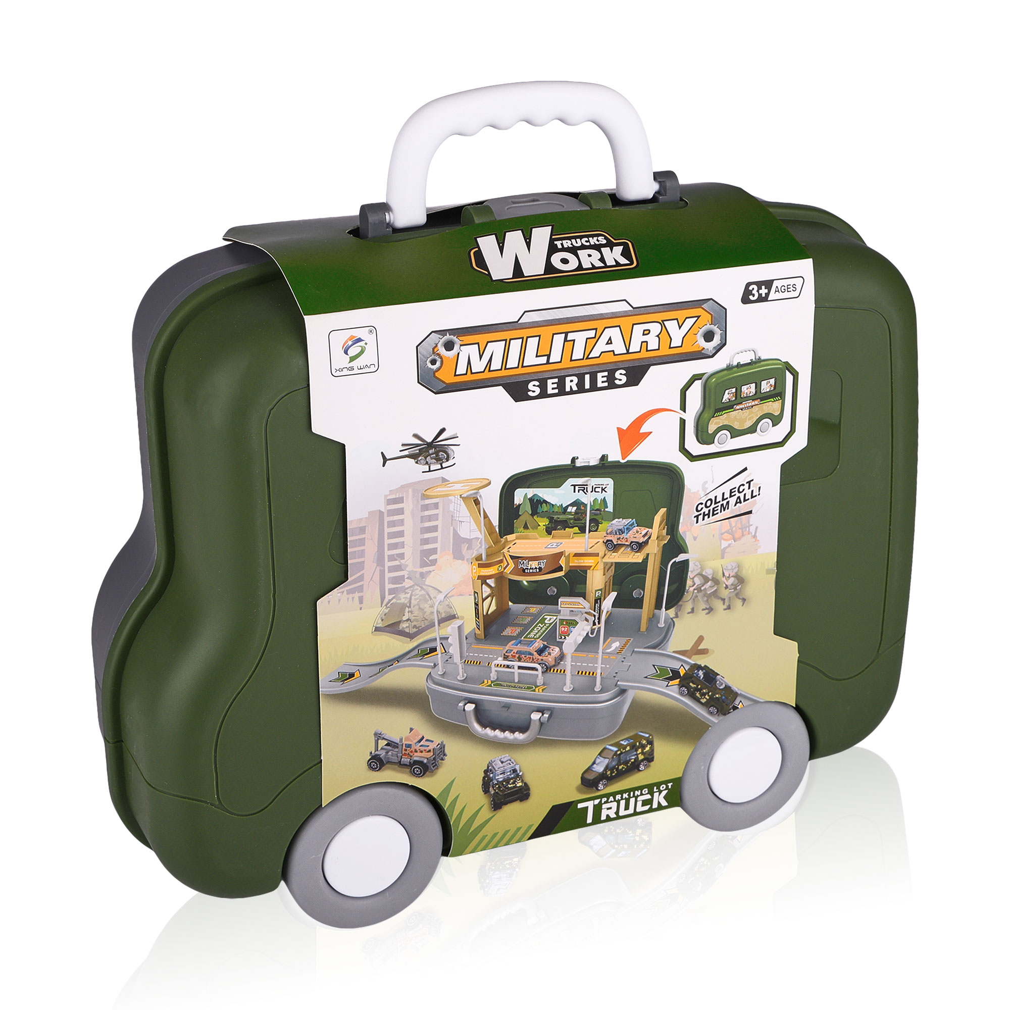 

Дитячий паркинг Zhorya Вантажівка, у кейсі, 27*9*25 см, від 3 років (ZY1589445)