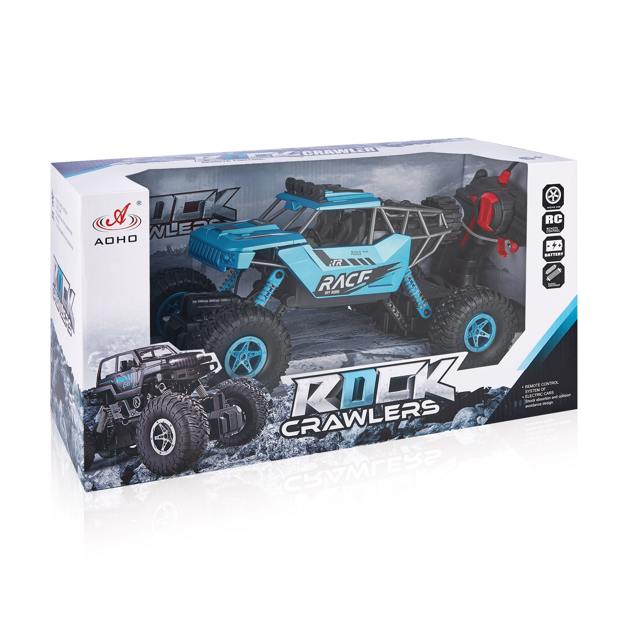 

Дитячий позашляховий автомобіль Zhorya на радіокеруванні синій, 42.5*17.5*22 см, від 3 років (ZY1715943)