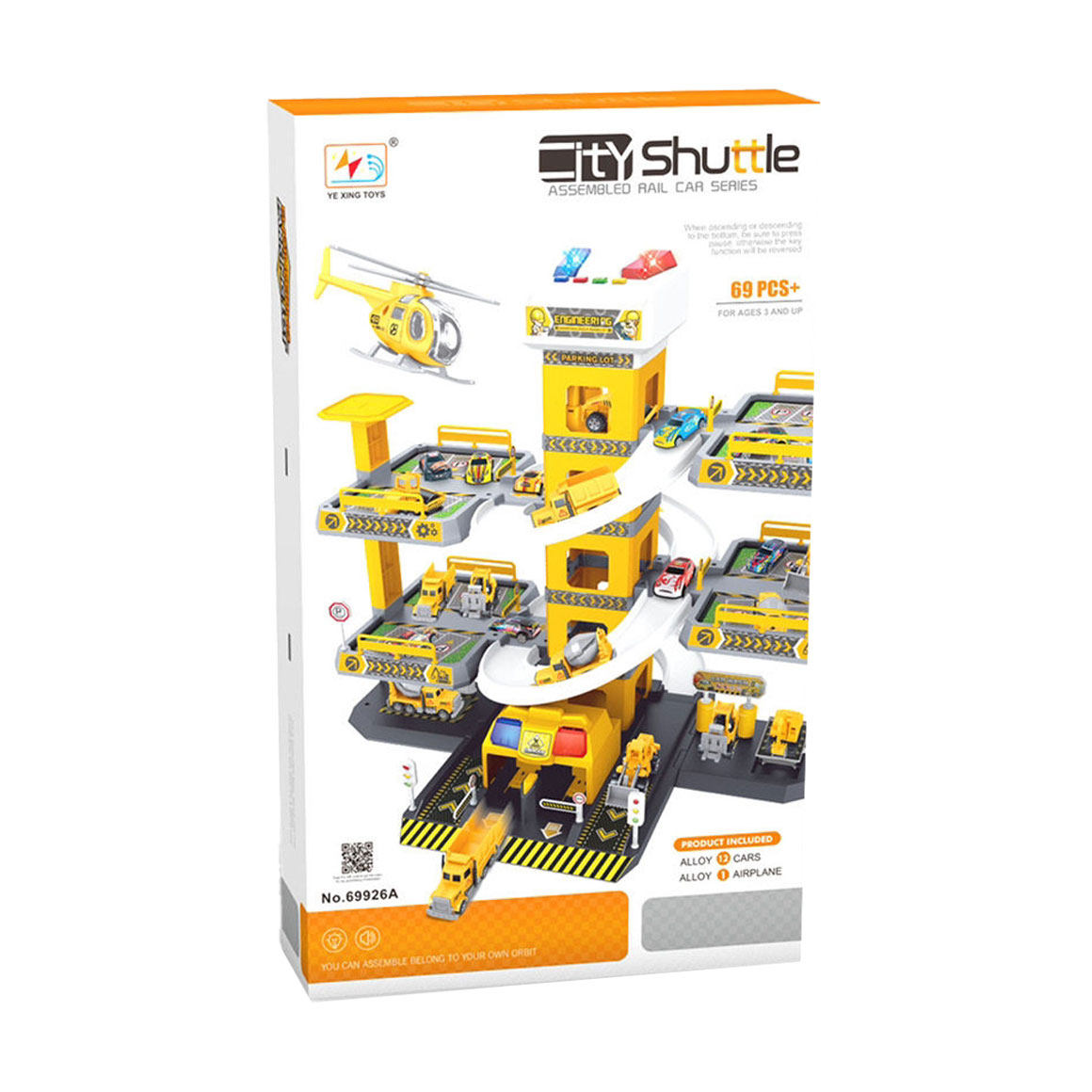 

Дитяча будівельна триповерхова парковка Chuangfa, від 3 років (69926A)