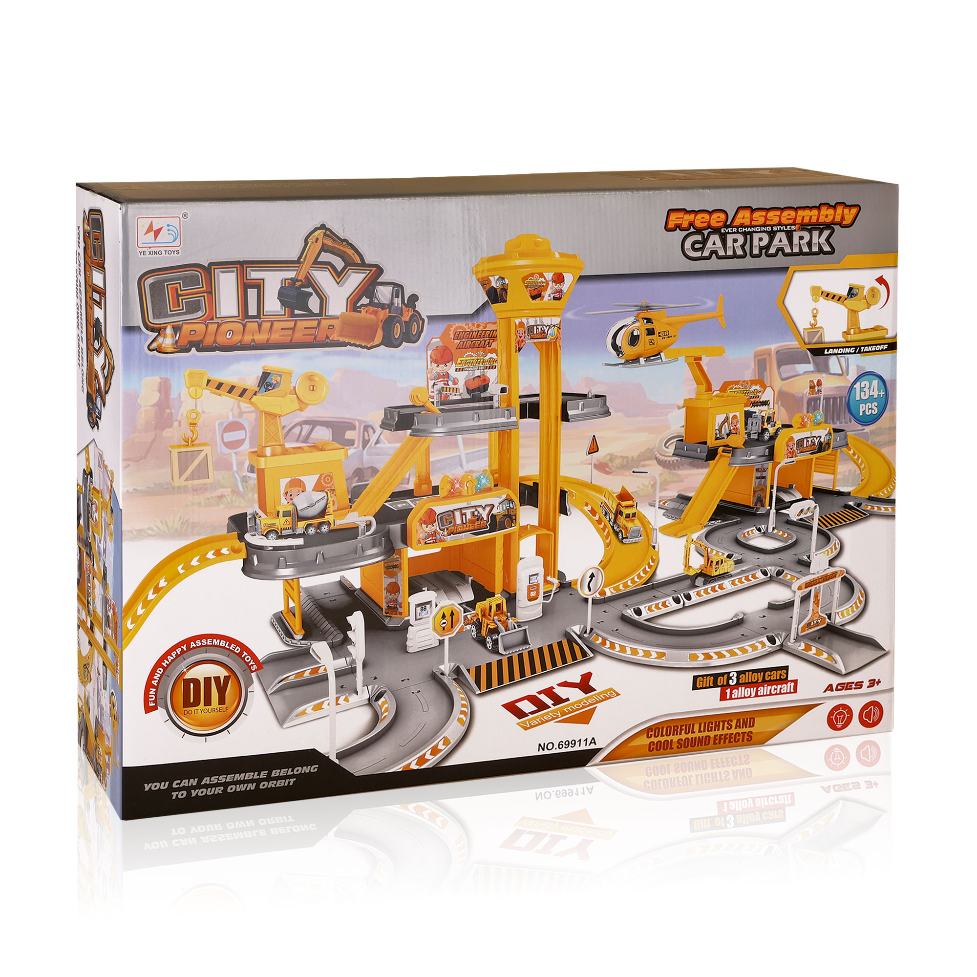 

Дитячий трек Chuangfa Будівельна стоянка, від 3 років, 57*12*40, 134 деталі (69911A)