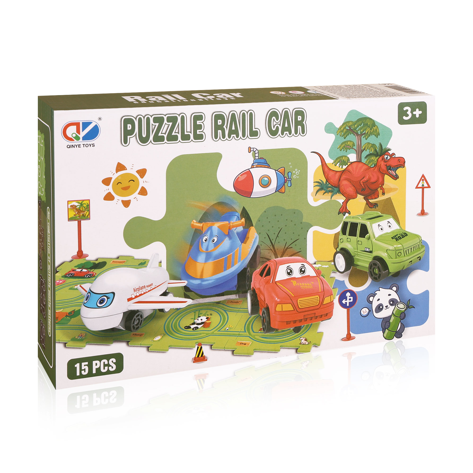 

Пазл-килимок Chuangfa Траса з літаком, від 3 років (QY202-4)