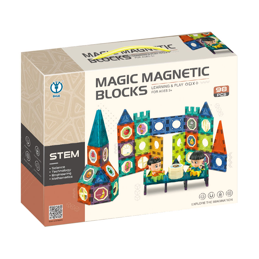 

Дитячий магнітний конструктор MingBO Замок, від 3 років (3402)