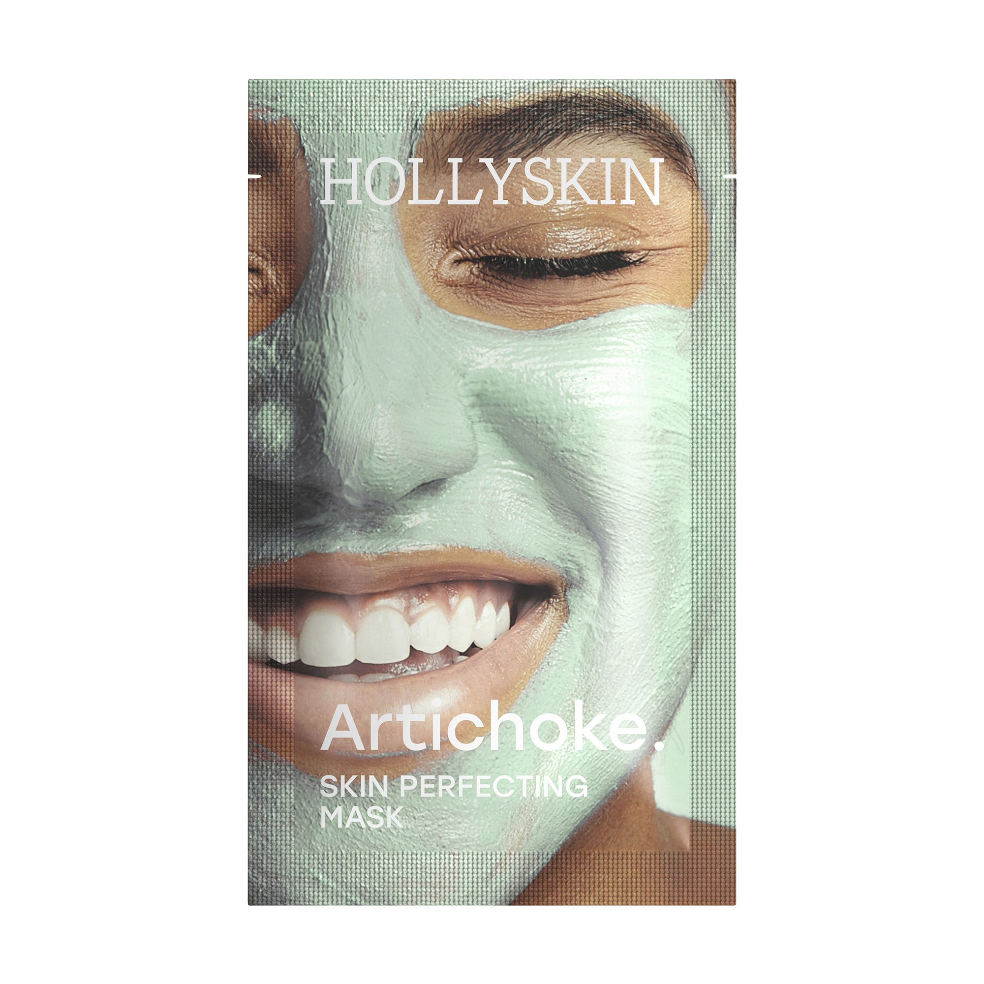 

Охолоджувальна ліфтинг-маска для обличчя Hollyskin Artichoke. Skin Perfecting Mask для боротьби з набряками, 10 г (саше)
