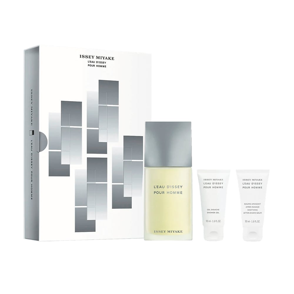 

Парфумований набір чоловічий Issey Miyake L'Eau d'Issey Pour Homme (туалетна вода, 125 мл + гель для душу, 50 мл + бальзам після гоління, 50 мл)