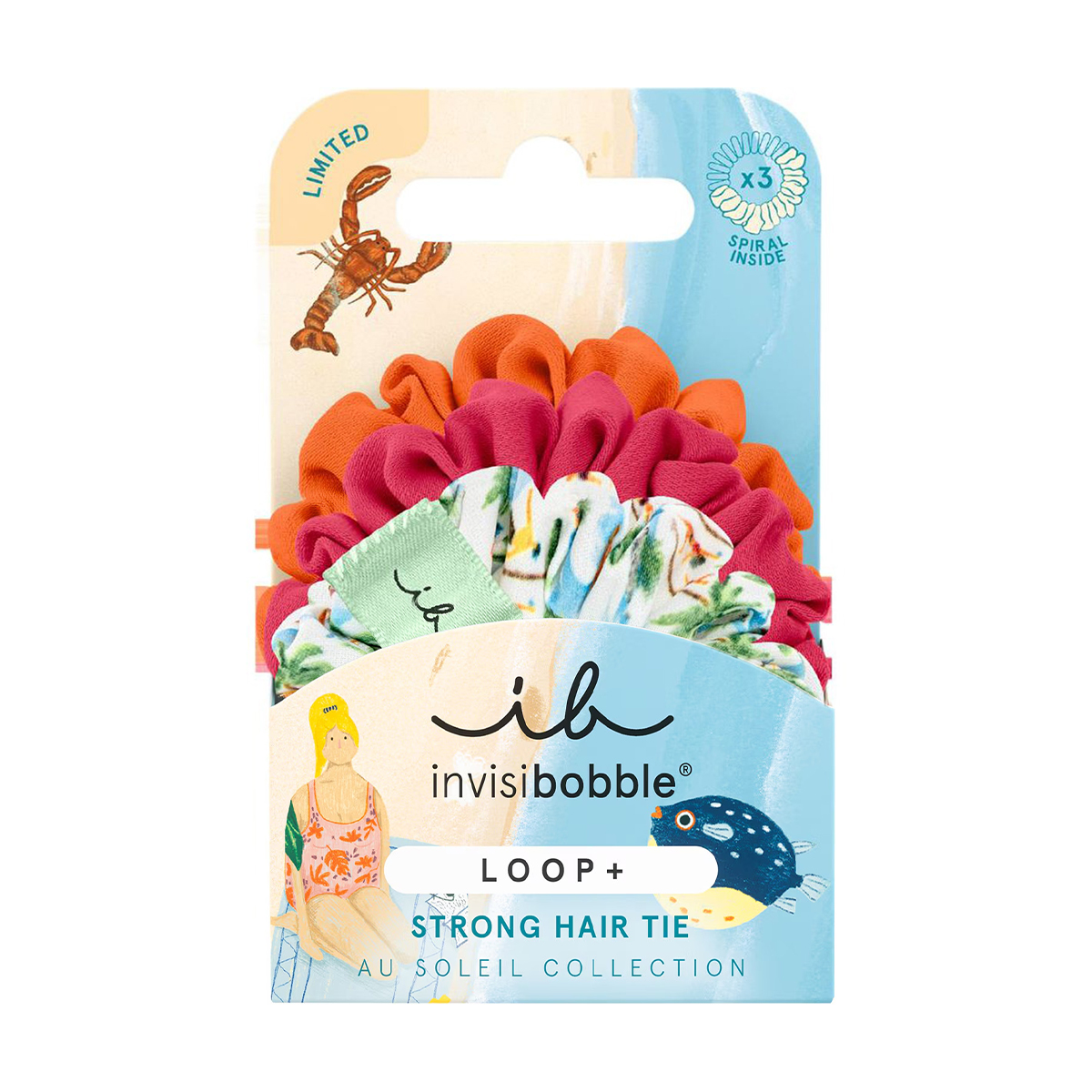 

Резинка-браслет для волосся Invisibobble Loop+ Au Soleil Beachy Bliss, 3 шт