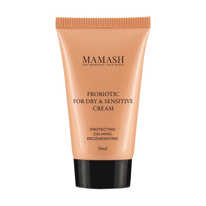 Відновлювальний крем-бальзам для обличчя Mamash Probiotic Face Cream для сухої шкіри, з двома видами пробіотичних комплексів, 50 мл