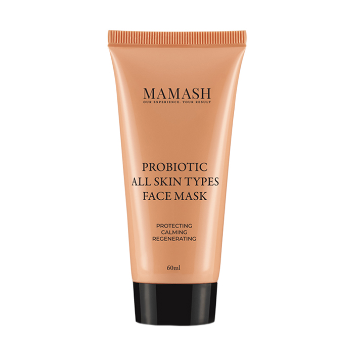 

Уцінка! Відновлювальна кремова маска для обличчя Mamash Probiotic Face Mask для всіх типів шкіри, з двома видами пробіотичних комплексів, 60 мл