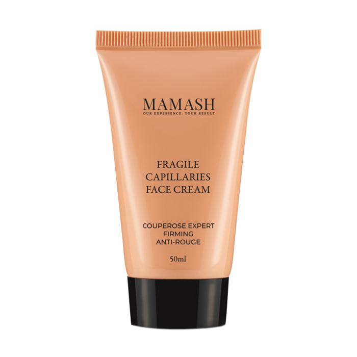 Заспокійливий крем для обличчя Mamash Fragile Capillaries Face Cream для шкіри з ламкими судинами, з професійним рослинним комплексом, 50 мл