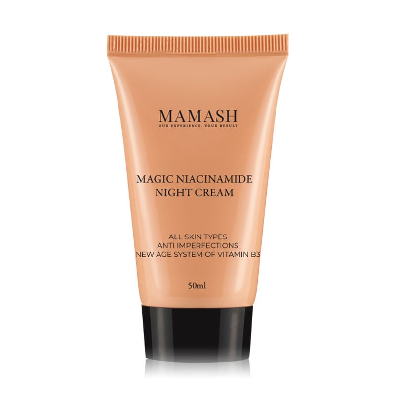 Нічний крем для обличчя Mamash Magic Niacinamide Night Cream для покращення структури та якості шкіри, для всіх типів шкіри, з ніацинамідом, 50 мл