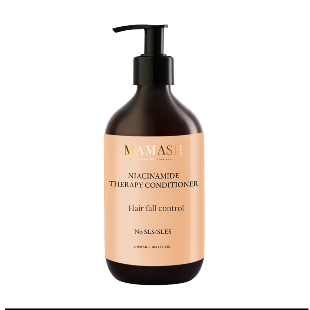 

Уцінка! Кондиціонер-терапія Mamash Niacinamide Therapy Conditioner для посиленого росту, зволоження та збільшення густини волосся, 300 мл
