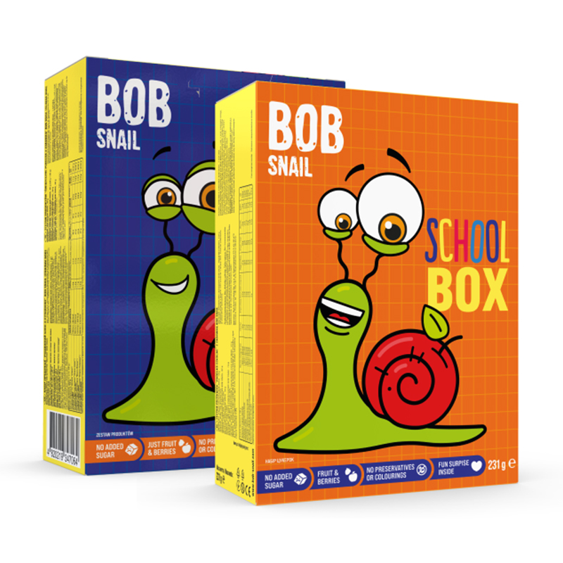 

Набір цукерок Bob Snail Шкільний бокс, з іграшкою, 231 г