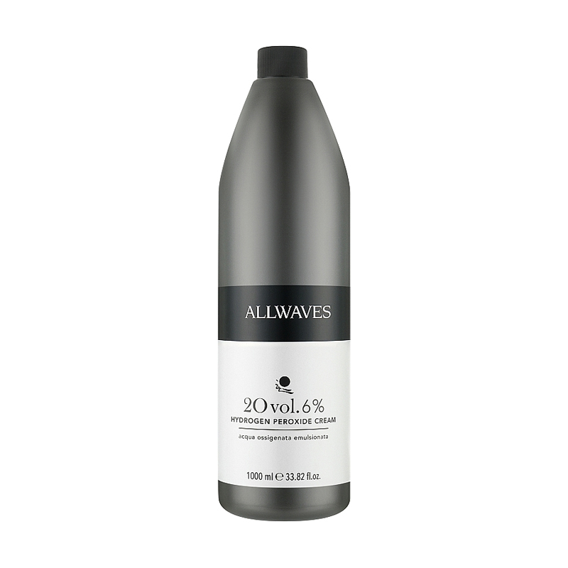 

Крем-оксидант для фарби Allwaves Hydrogen Peroxide Cream 6% (20 Vol.), 1 л