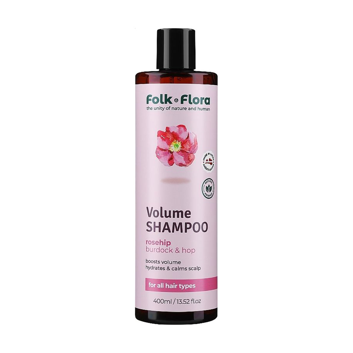 

Уцінка! Шампунь для об'єму волосся Folk & Flora Volume Shampoo, 400 мл