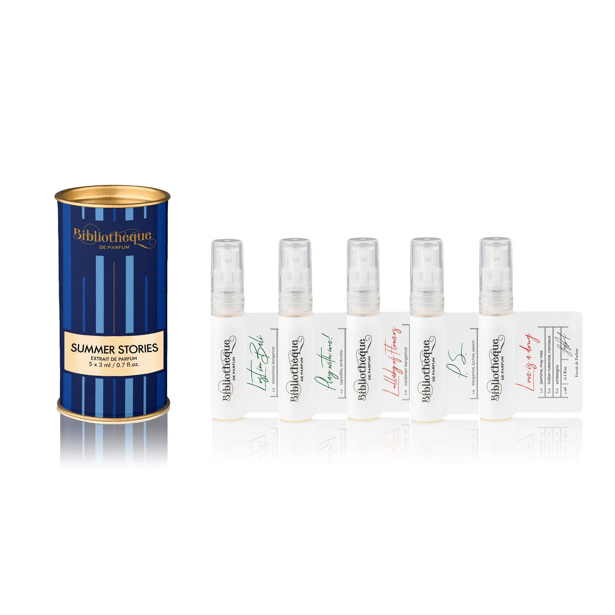 

Подарунок! Парфумований набір жіночий Bibliotheque de Parfum Summer Stories (парфуми, 5*3 мл)