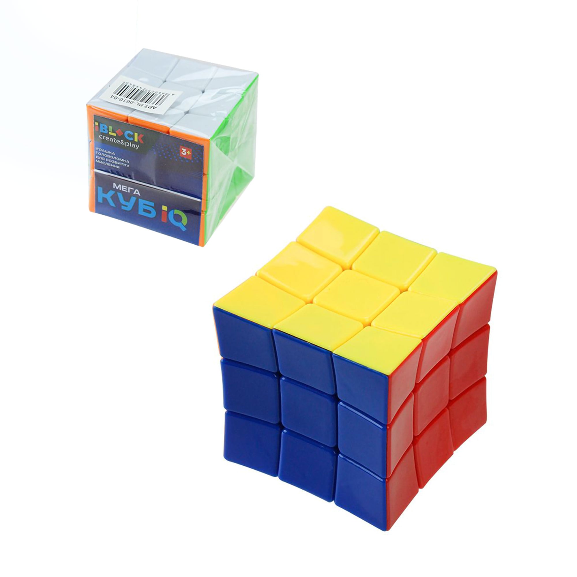 

Іграшка-головоломка iBlock Create & Play Мега Куб IQ, у пакеті, від 3 років, 6.5*6.5*6.5 см (PL-0610-04)
