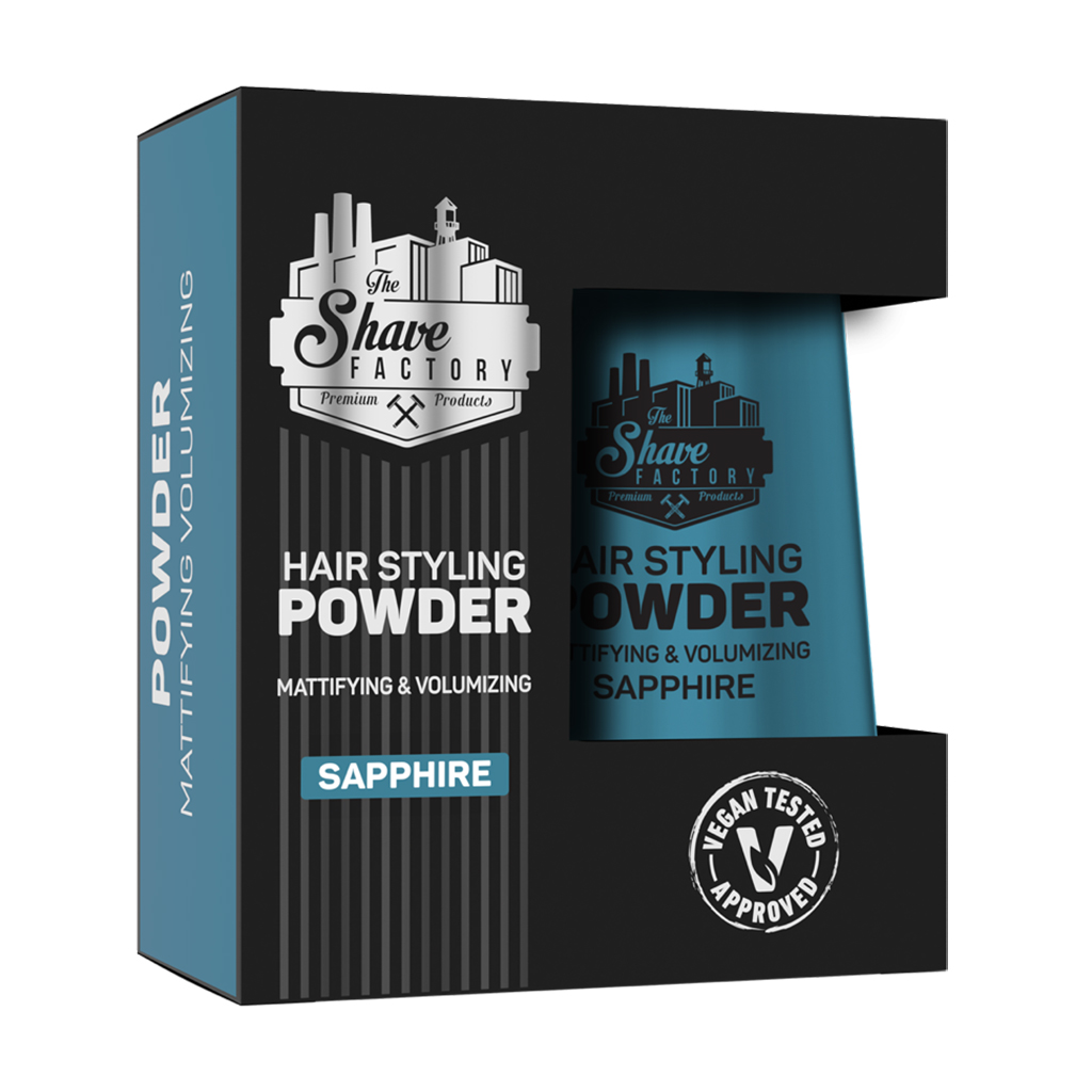 

Уцінка! Чоловіча пудра для укладання волосся The Shave Factory Hair Styling Powder Sapphire, 20 г